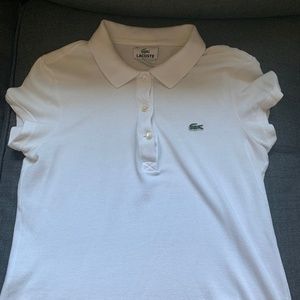 White Lacoste Polo